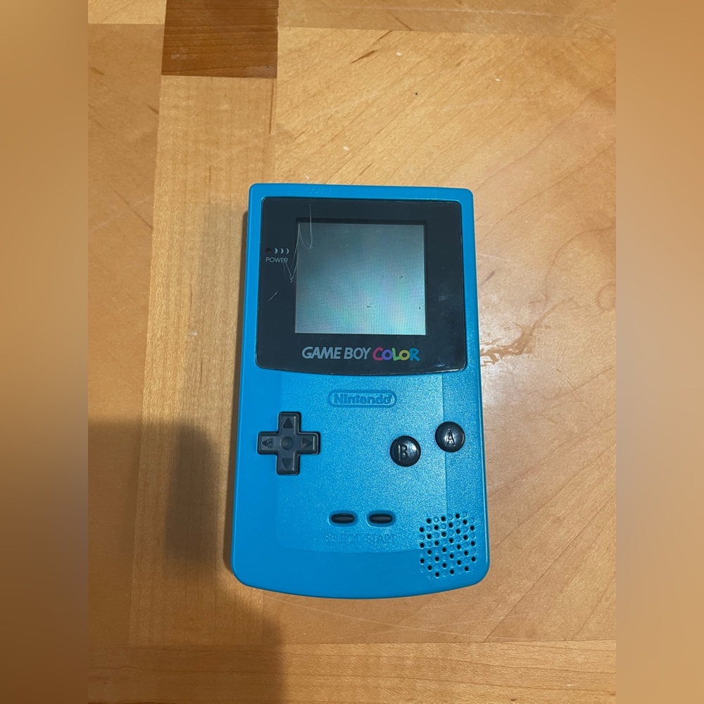 Nintendo Game Boy Color blue color from 1998